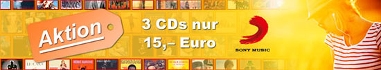 3 CDs für 15 EUR