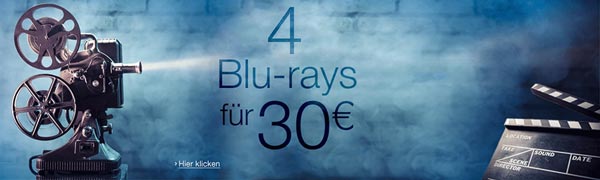 4 Blu-rays für 30 EUR